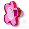 698MGX Ручка-кнопка детская коллекция, выполненная в форме цветка с пятью лепестками, цвет малиновый